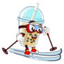 Glass Of Boba Skiing Sticker 