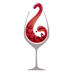 Glass Of Red Wine Icon Sticker
