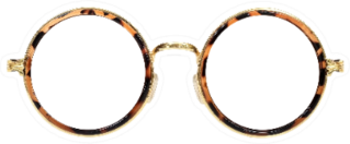 Glasses Isolated On White Background Sticker