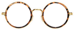 Glasses Isolated On White Background Sticker