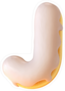 Glazed Donut Font Letter J Sticker
