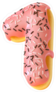 Glazed Donut Number 1 Sticker