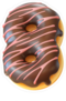 Glazed Donut Number 8 Sticker