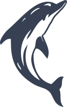 Gleaming Dolphin Sticker