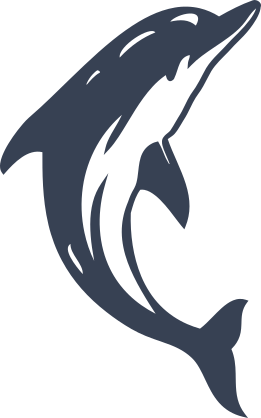 Gleaming Dolphin Sticker