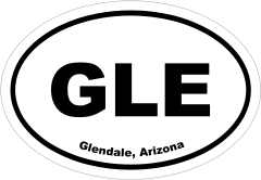 Glendale, Arizona Oval Stickers