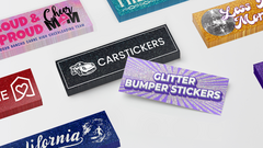 Glitter Bumper Sticker Stacks