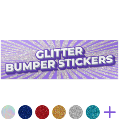 Glitter Bumper Stickers Thumb