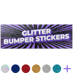 Glitter Bumper Stickers Thumb