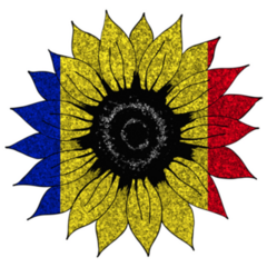Glitter Chad Sunflower Sticker