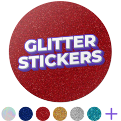 Glitter Printed Stickers Thumbnail - New