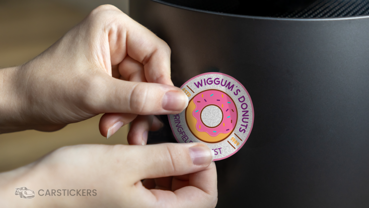 Glitter Sticker on Metal Cylinder