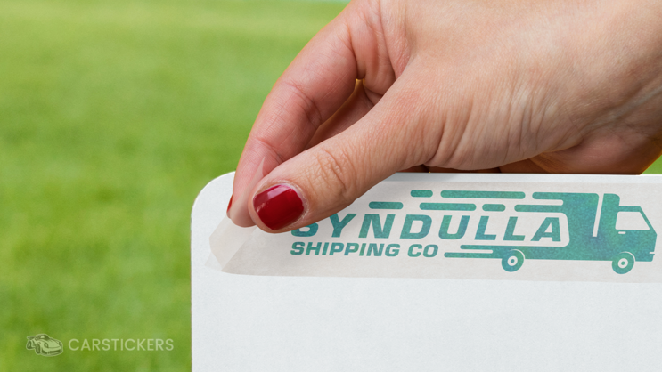 Glitter Transfer Decal on Metal Sign