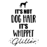 Glitter Whippet Sticker