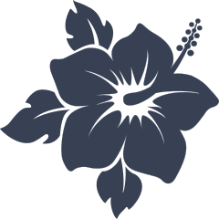 Glorious Hibiscus Flower Sticker