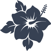 Glorious Hibiscus Flower Sticker