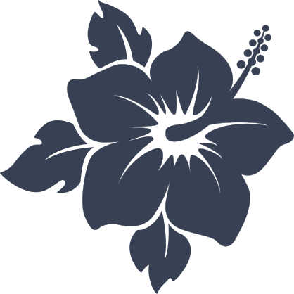 Glorious Hibiscus Flower Sticker