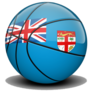 Glossy Fiji Basketball Sticker