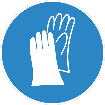 Gloves Sign Sticker