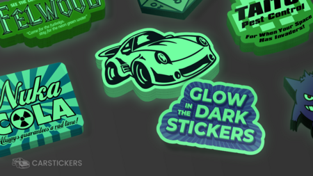 Printed Glow In The Dark Stickers