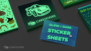 Glow Sticker Sheet Stacks