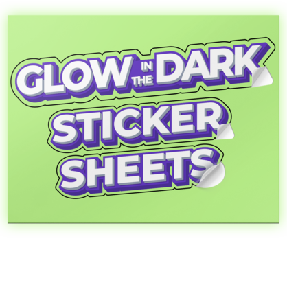 Glow In The Dark Sticker Sheets Thumbnail - New