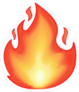 Glowing Flame Sticker