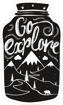 Go Explore Jar Sticker