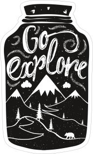 Go Explore Sticker Cool Stickers & Decals | Free Shipping