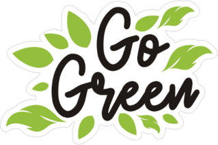 Go Green Campaign Sticker