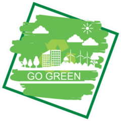 Go Green Renewable Energy Sticker