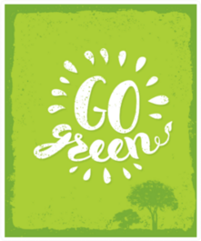 Go Green Trees Sticker