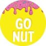 Go Nut Donuts Pattern Frosting Sticker