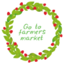 Go To Farmers Market Round Botany Sticker