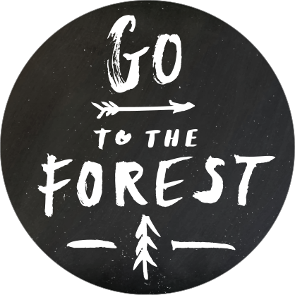 Go To The Forest Circle Sticker