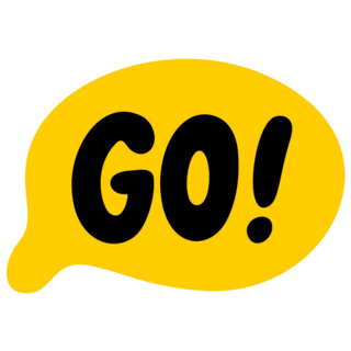 Go! Travel Speech Bubble Sticker 