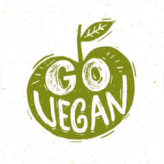 Go Vegan Green Apple Sticker