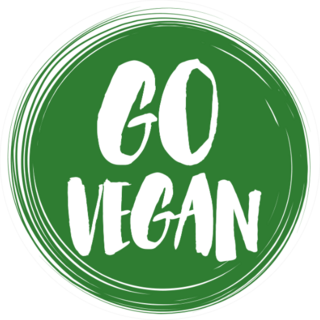 Go Vegan Green Sticker