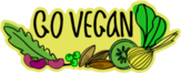 Go Vegan Sketch Sticker