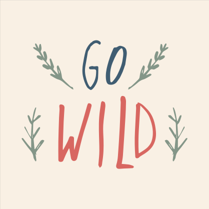 Go Wild Square Sticker