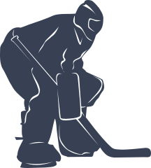 Goalie Hockey Player Sticker