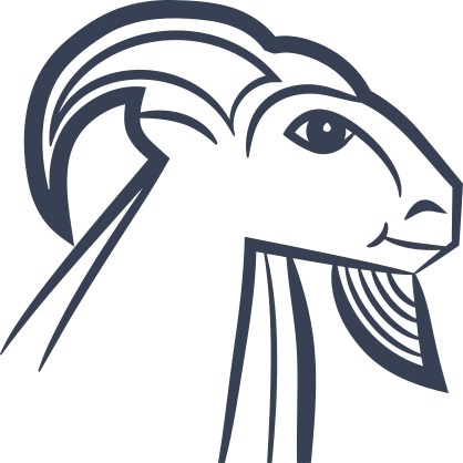 Goat Head Outline Sticker
