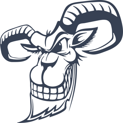 Goat With A Grin Sticker