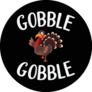 Gobble Gobble Turkey Pilgrim Sticker