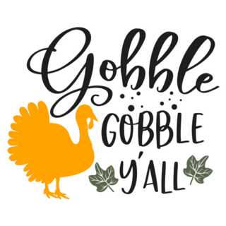 Gobble Gobble Yall Slogan Sticker