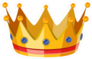 Gold and Red Crown Sticker