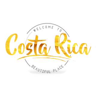 Gold Costa Rica Sticker