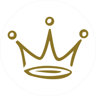 Gold Crown Doodle Sticker