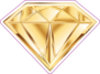 Gold Diamond Graphic Sticker