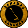 Gold Emblem Bahamas Sticker